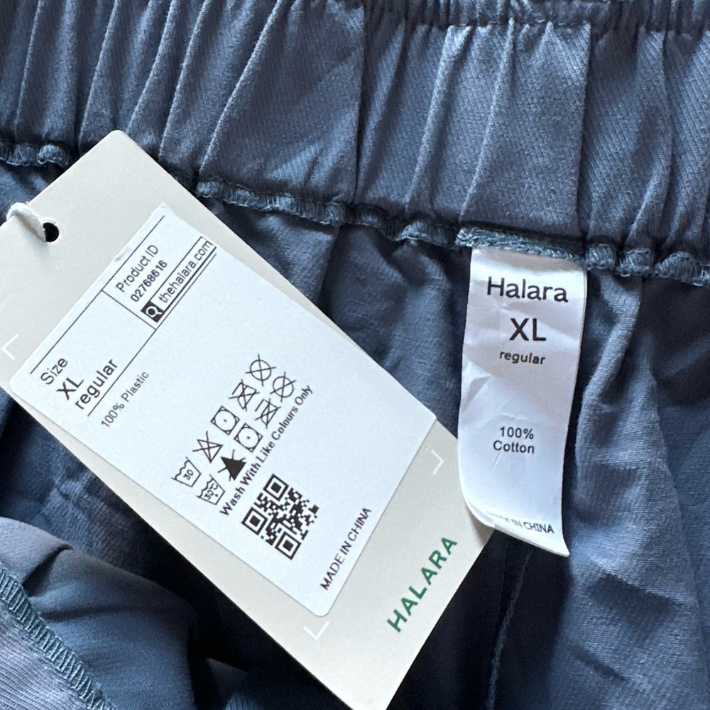 Halara Mid-rise Slate Blue Casual Cotton Joggers With Pockets Size XL - Picture 6 of 7